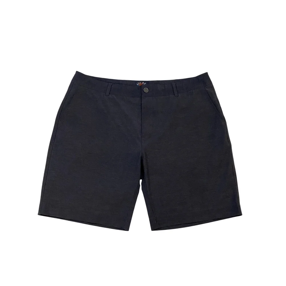 Faherty All Day Shorts Mens 36 Charcoal‎ Gray Hybrid Stretch Swim MSC0012